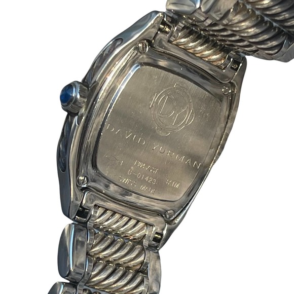 David Yurman Thoroughbred Diamond Black Mother of Pearl Stainless Steel Watch - Picture 3 of 7